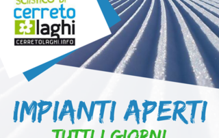 cerreto laghi impianti aperti pista0, pista1, pista2