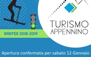 Sabato 12 gennaio apertura piste