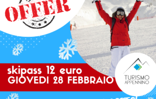 Promzione ski pass cerreto laghi 28 feb